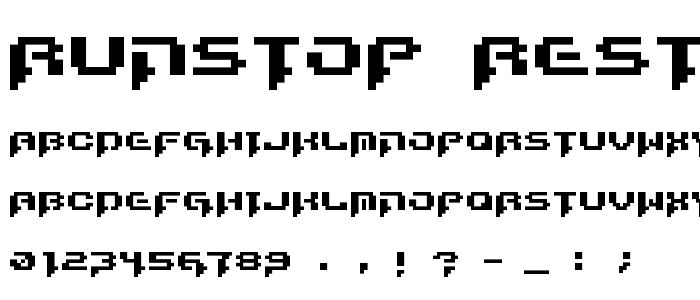 Runstop Restore font